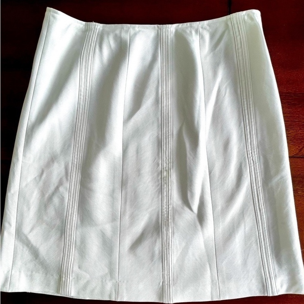 Ann Taylor Elegant Ivory Pencil Skirt